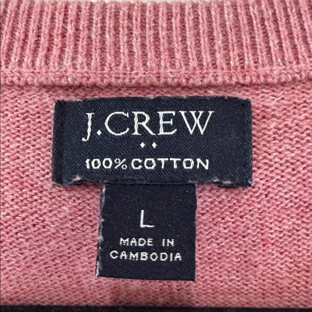 J. Crew Men's Pink Crewneck Sweater